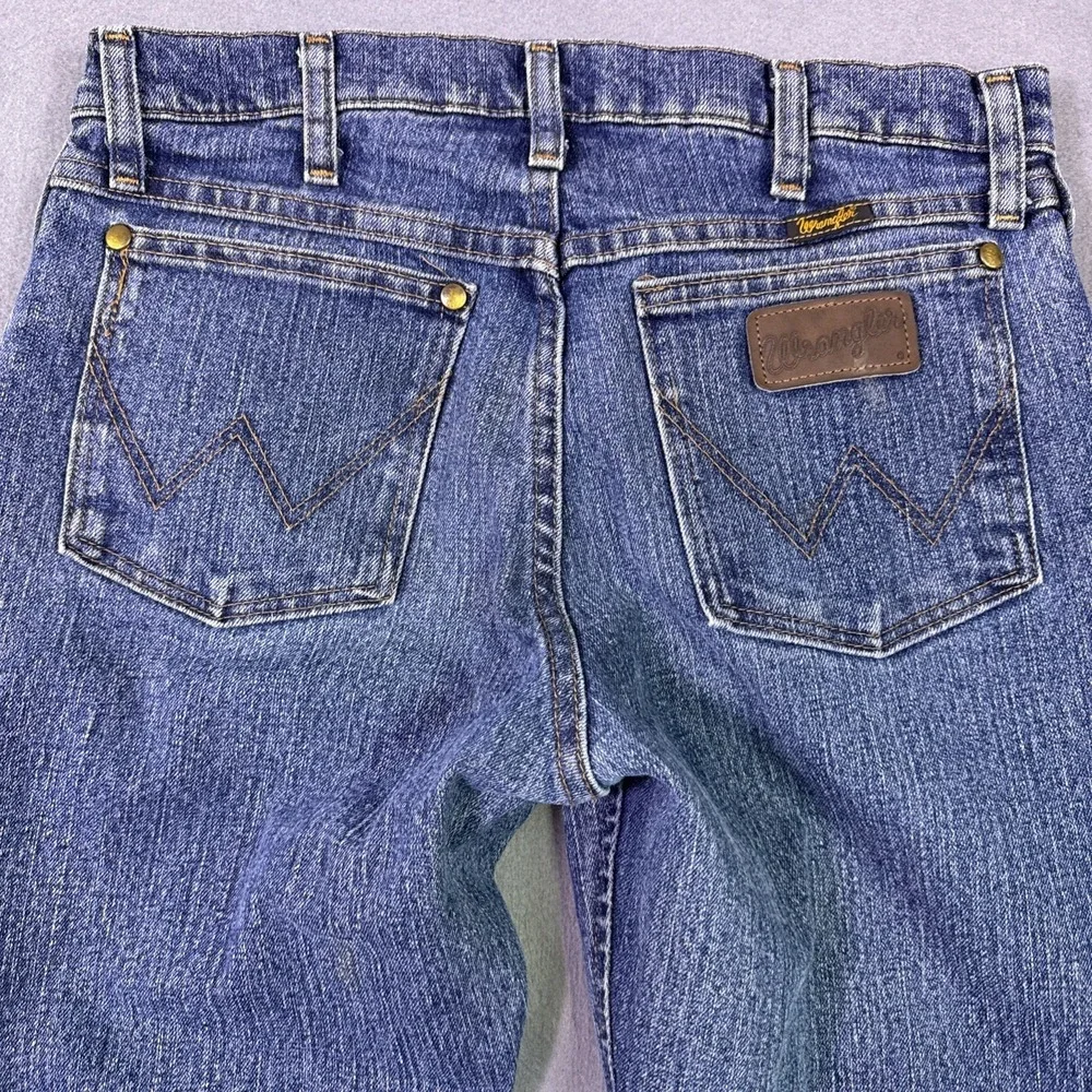 Wrangler 47 Advanced Comfort Jeans Mens 30x30 Blue Cowboy 1047MACMT FLAWS